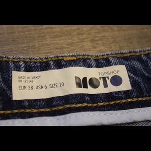 Top shop Motto Jean skirt